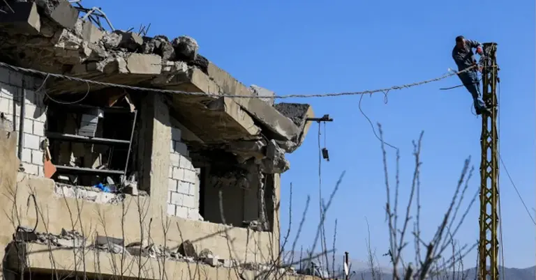 লেবাননের বেকা উপত্যকার তামনিন এল তাহতায় ইসরাইলি হামলার পরবর্তী পরিস্থিতি